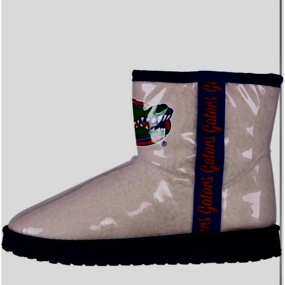 NEW Womens NCAA Florida Gators Team Mascot Sherpa Lined Rain Boots sz 7